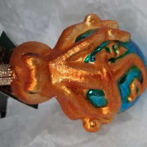 Octopus Invertebrate Aquarium Old World Christmas Glass Ornament Sea Creature